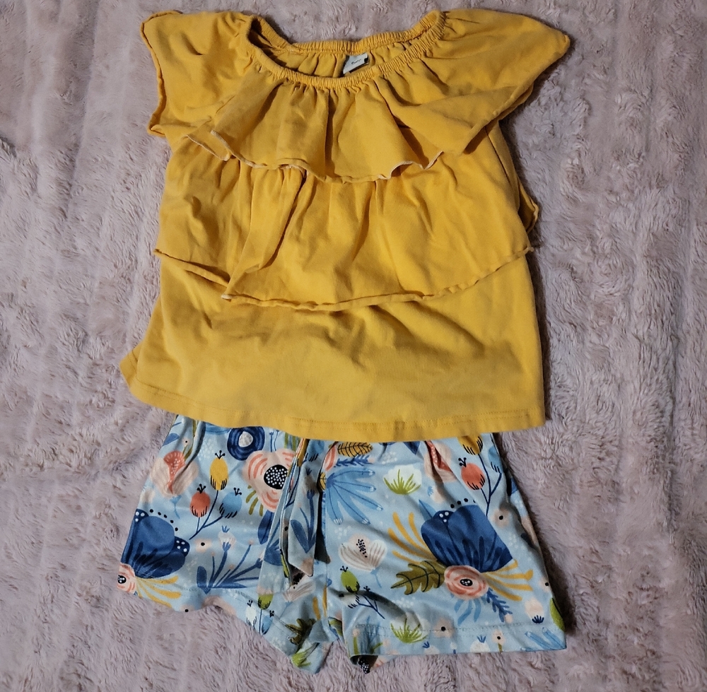 Yellow and Blue Kids Matching Set